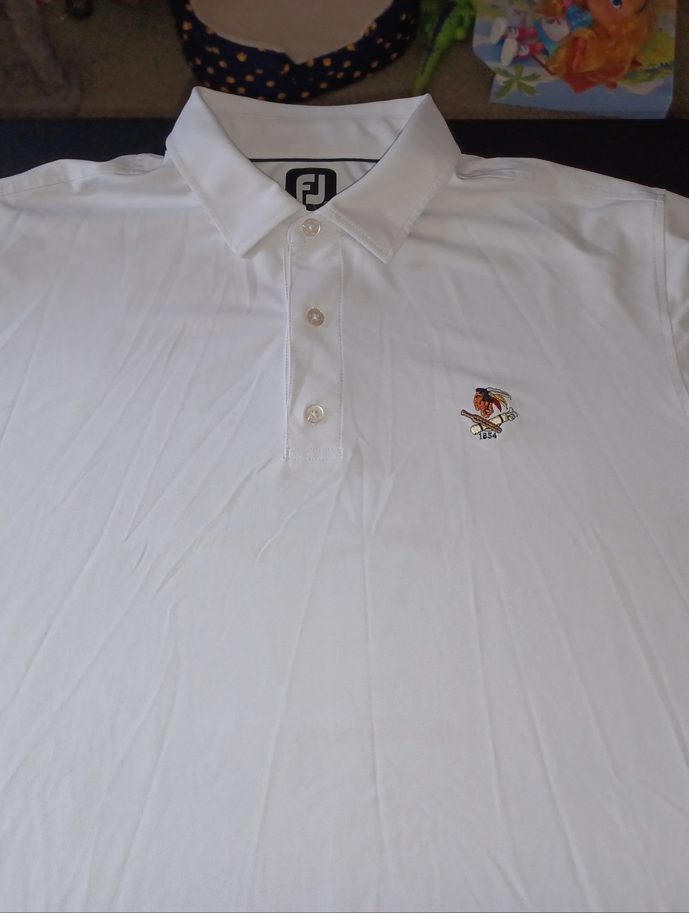 Mens FootJoy Polo Golf Shirt Size XL White Extra Large Excellent Condition